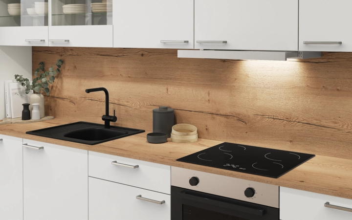 Meine Küche L-Küche 456,6 x 246,8 cm ohne E-Geräte Planung 1 2