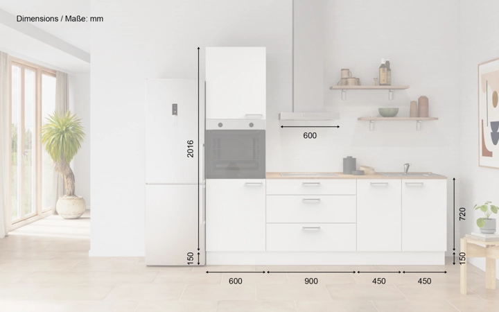 Meine Küche Küchen-Zeile 240 cm Planung 11 5