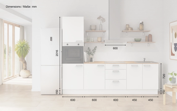 Meine Küche Küchen-Zeile 270 cm Planung 11 5