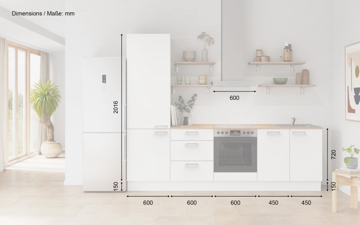 Meine Küche Küchen-Zeile 270 cm Planung 12 5