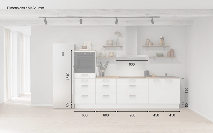 Meine Küche Küchen-Zeile 300 cm Planung 18 5