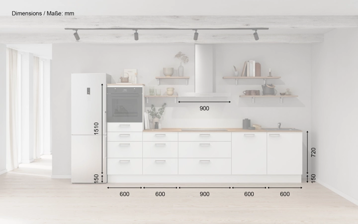 Meine Küche Küchen-Zeile 330 cm Planung 18 5