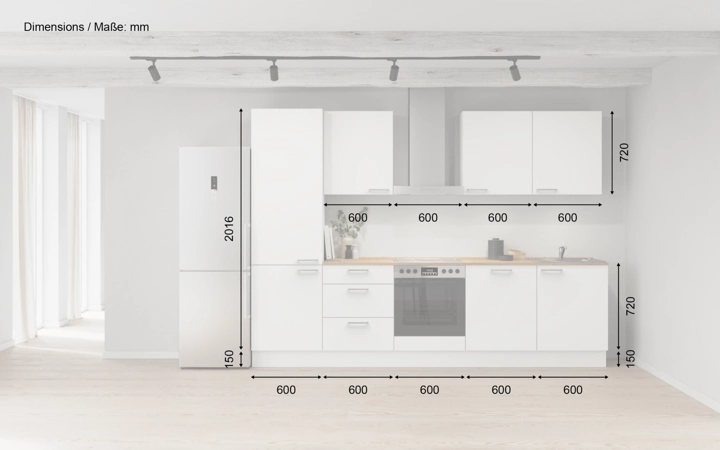 Meine Küche Küchen-Zeile 300 cm Planung 6 5